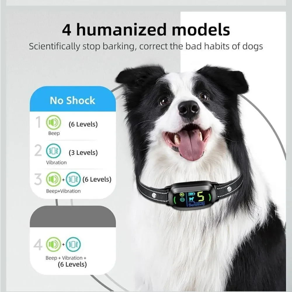 FARAFROG (NEW) Smart Rechargeable Dog Bark Control Collar (For All Dog Sizes)